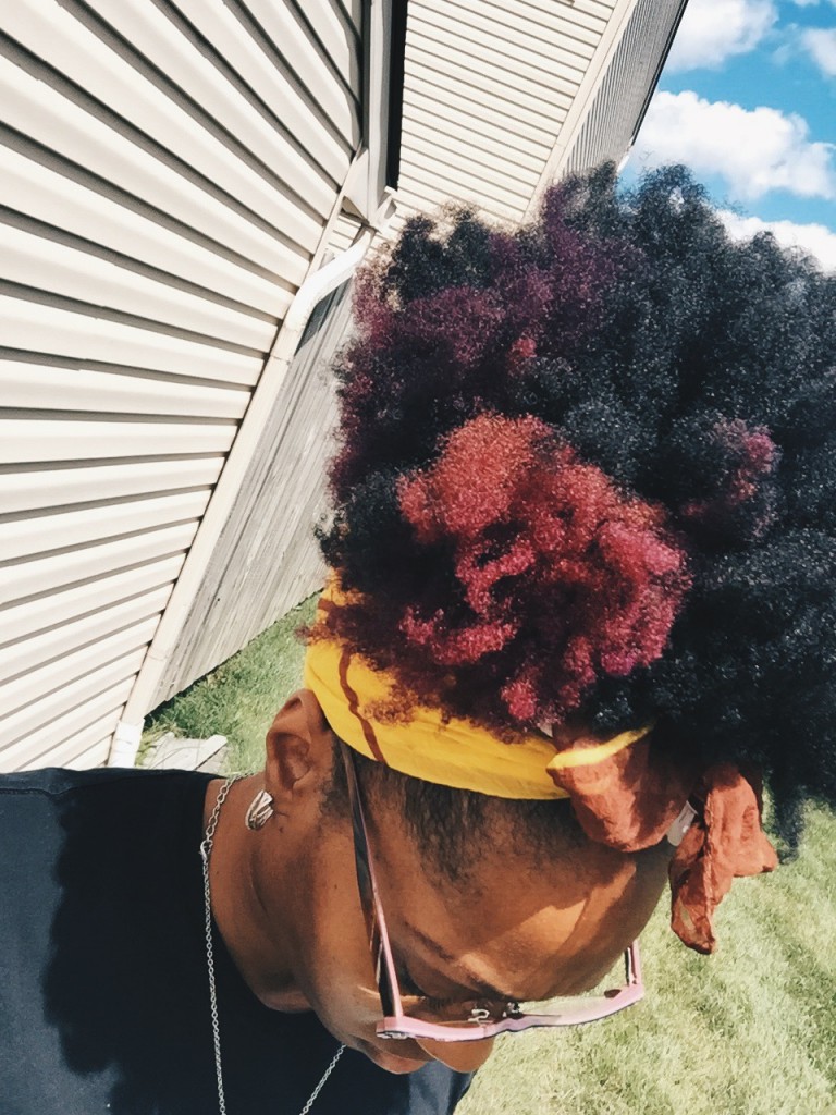 purple natural hair